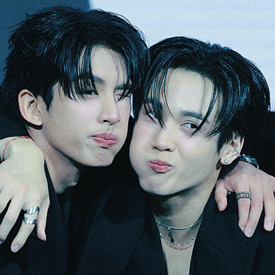 Thai BL (Boys Love) actors Surf Patchara (Left) & Java Bhobdhama (Right)